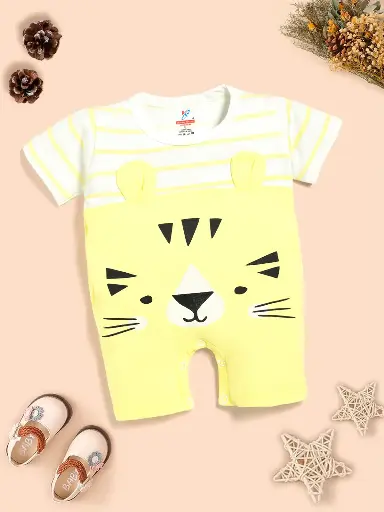 Soft Cotton New Born /Baby Dungaree Yellow